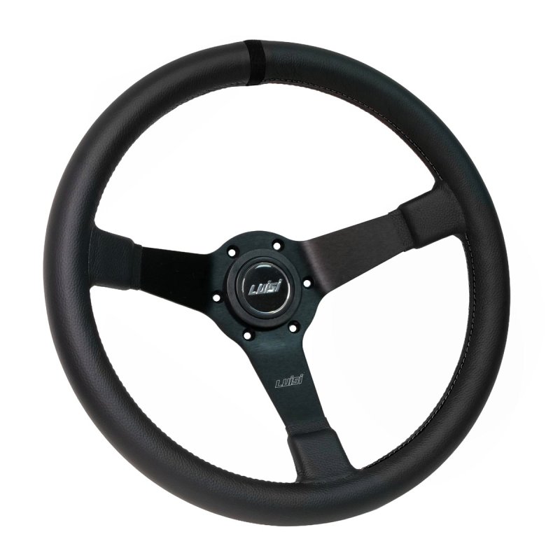 Luisi Mirage Corsa Sportlenkrad Leder schwarz / schwarz geschüsselt & TÜV Prüfbericht